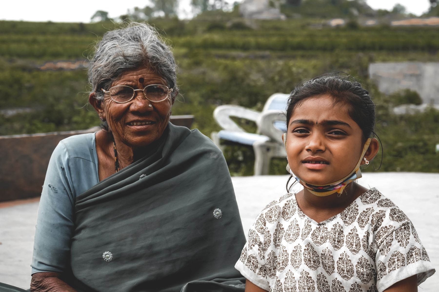 Ruth with her grandson